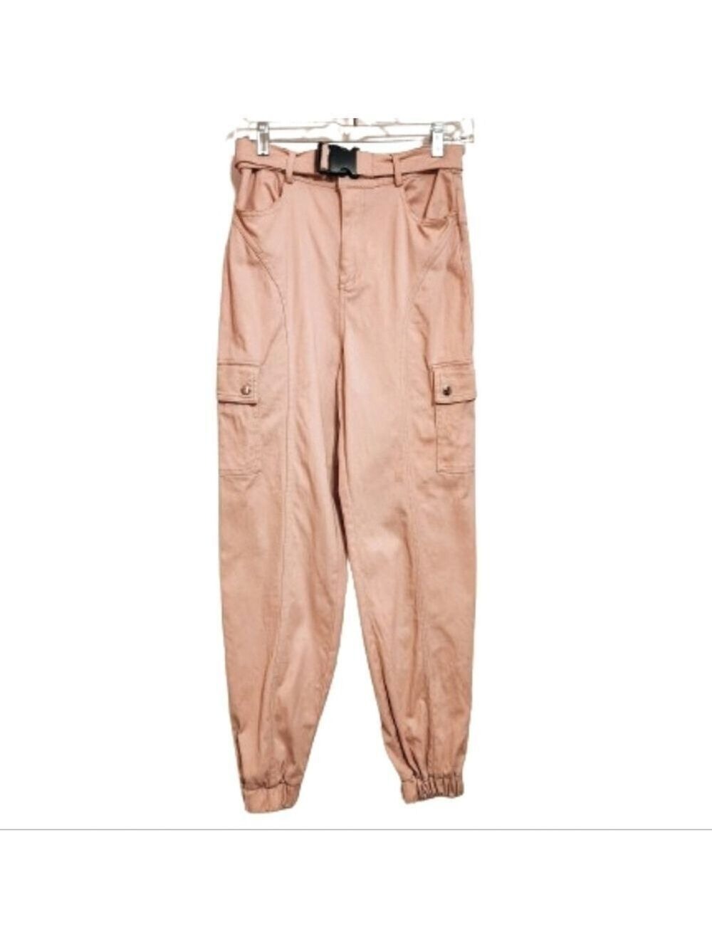 Forever 21 Pink Cargo Jogger Pants Small